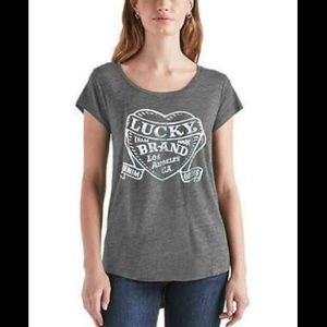 Lucky Brand Tattoo Heart Graphic Tee
